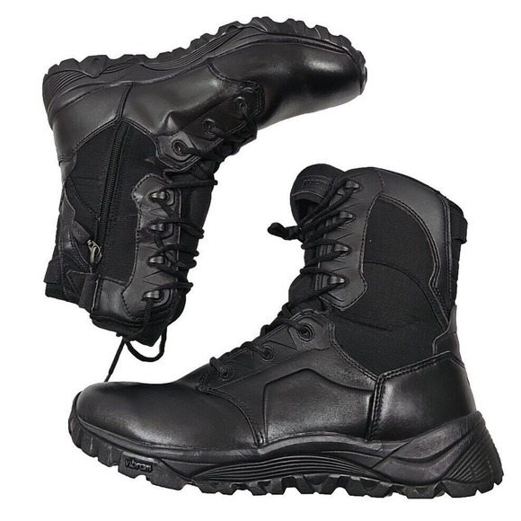 Magnum Utility Boots Centurion Sidezipper Boots Black US Size 11.5 Eu 44.5 - Picture 1 of 12